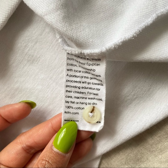 KOTN Pique Button-Up Polo Shirt - Picture 7 of 8